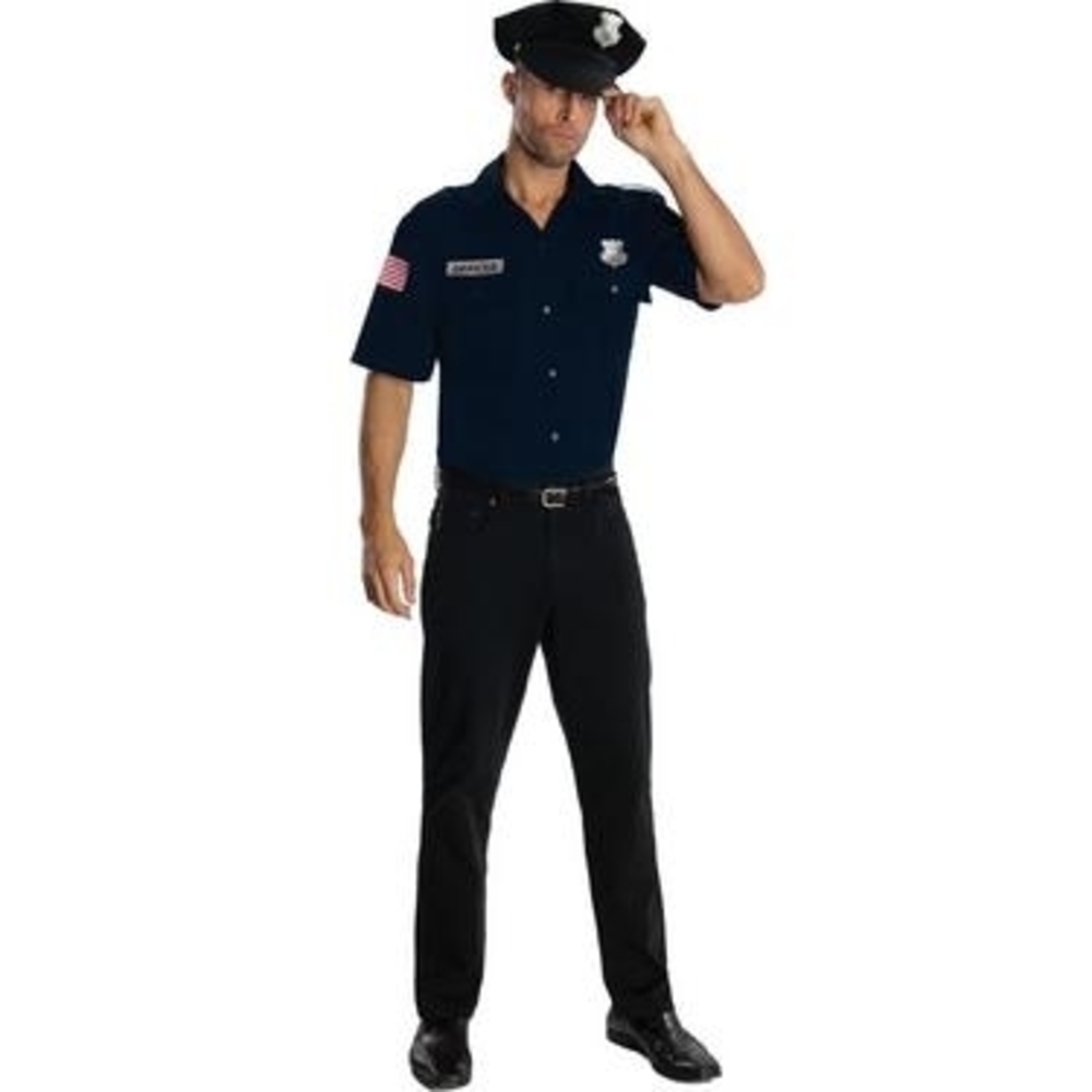 Men's Police Officer Costume - Standard Size (36-38)